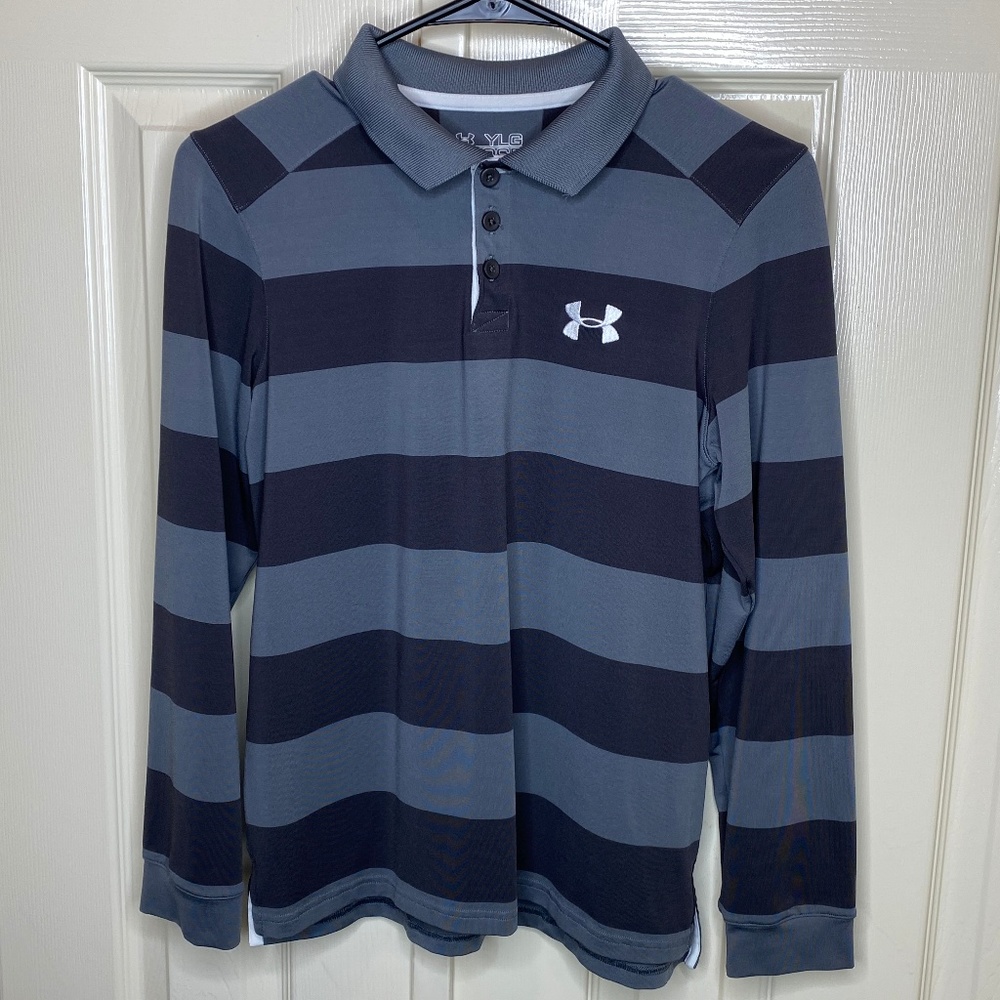 Under Armour Striped Long Sleeve - Youth Large